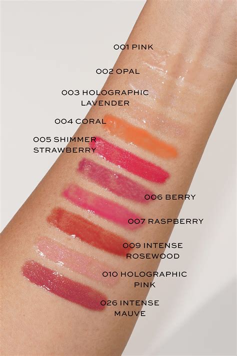 lip oil dior swatches|dior lip oil all shades.